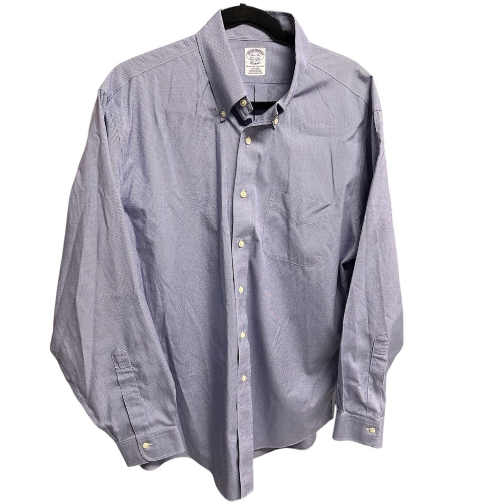 Brooks Brothers Men’s Dress Shirt 16.5” Large pure supine cotton
